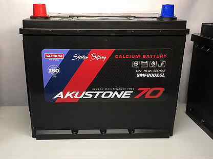 Аккумулятор автомобильный Akustone Asia 70Ah п.п.